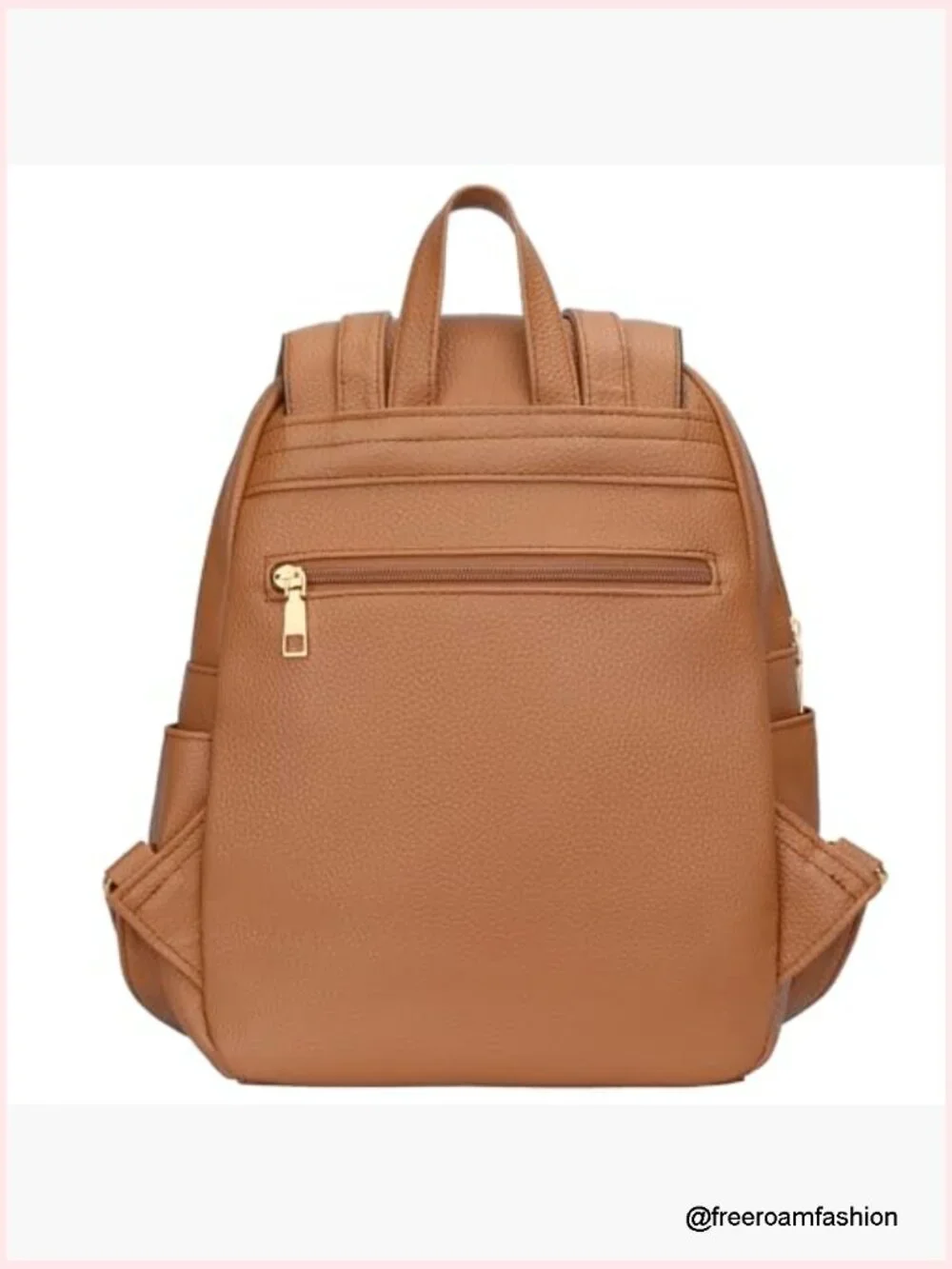 Trendy Faux Leather Backpack Purse for Women Daypack Travel Bag